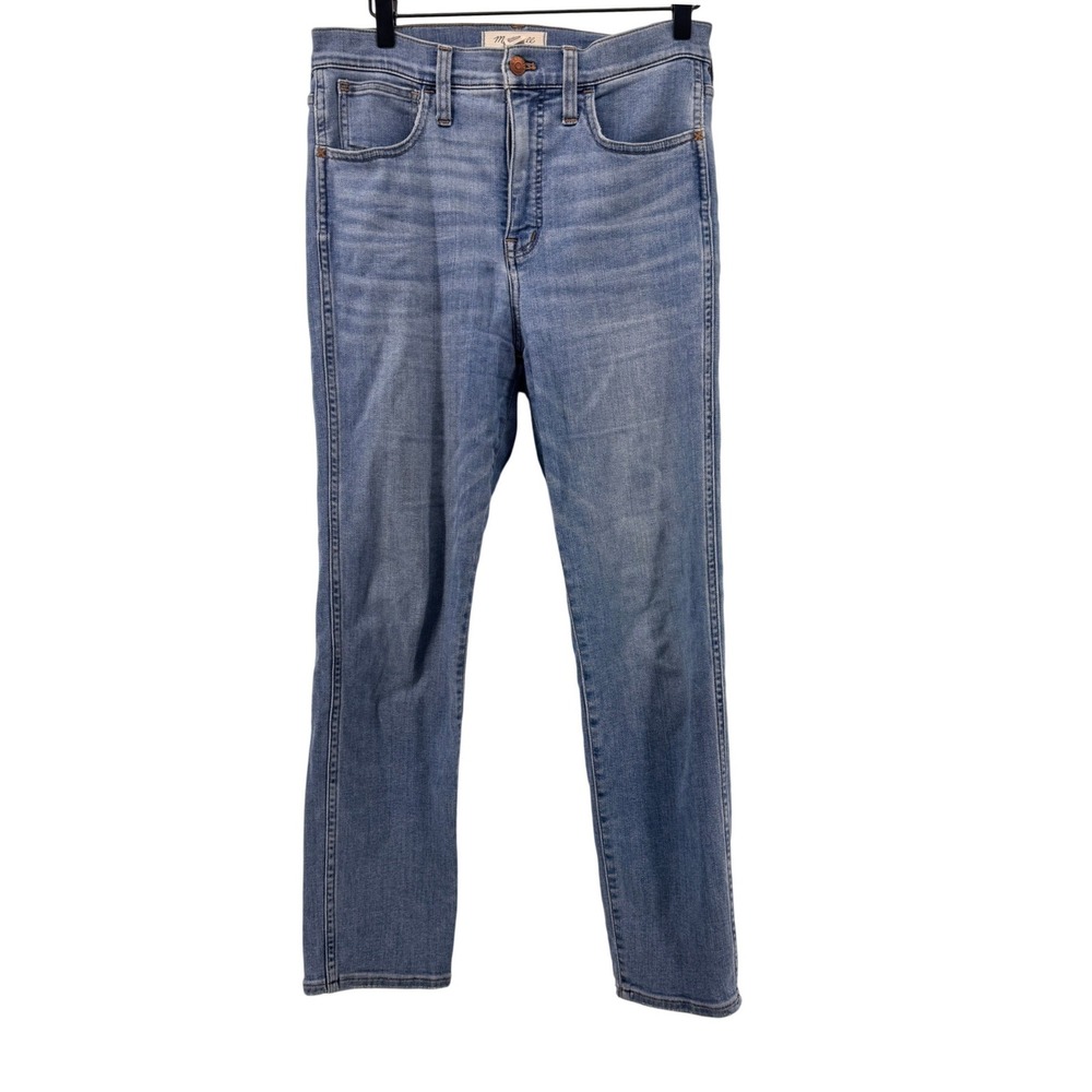 Madewell Roadtripper Stovepipe Jeans Blue High Rise Straight Leg MD731 Size 28